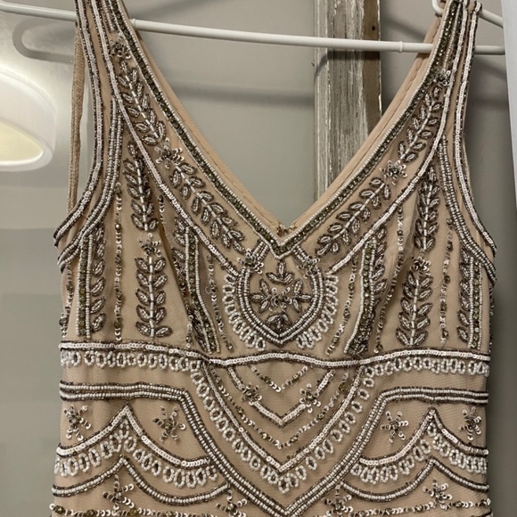 BHLDN beaded gown size 2 - Picture 4 of 6